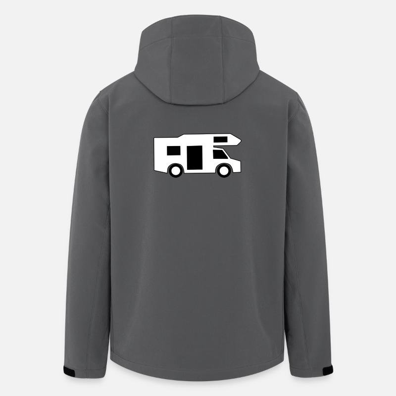 Wohnmobil / Geschenk - Recycelte Männer Softshell-Jacke von Stanley/Stella - Anthrazit