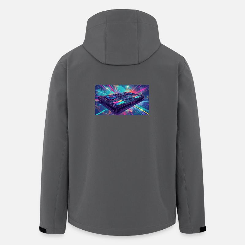 Ich liebe Musik - Recycelte Männer Softshell-Jacke von Stanley/Stella - Anthrazit
