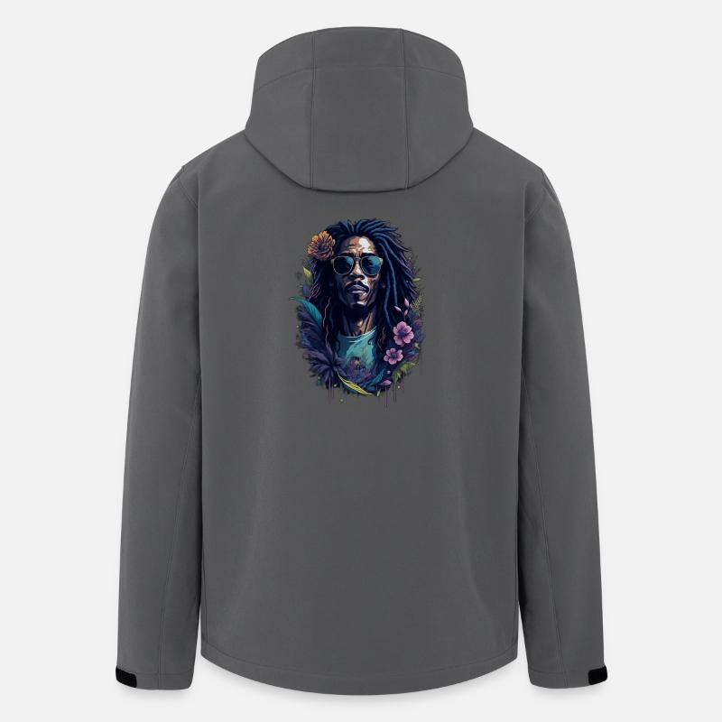 BOB Enchanting Melodies - Recycelte Männer Softshell-Jacke von Stanley/Stella - Anthrazit