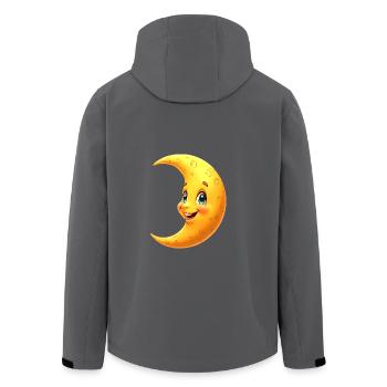 Mond Schlafanzug Sichel schlafen Nacht Mond Kostüm - Recycelte Männer Softshell-Jacke von Stanley/Stella - Anthrazit - Hinten - AI Model Male 185 light (185cm)