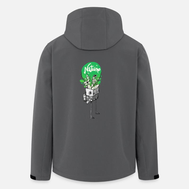 Nature in my mind - Men’s Recycled Softshell Jacket by Stanley/Stella - anthracite