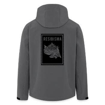 Resibisma - Wayang - Recycelte Männer Softshell-Jacke von Stanley/Stella - Anthrazit - Hinten - AI Model Male 185 light (185cm)