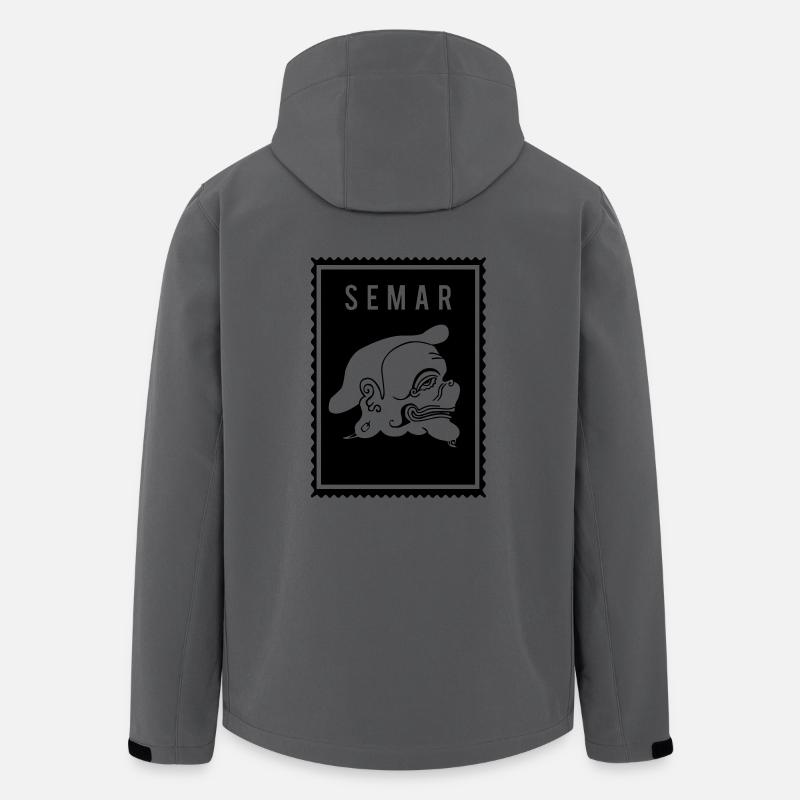 Semar - Wayang - Recycelte Männer Softshell-Jacke von Stanley/Stella - Anthrazit