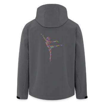 ballerina ballett dance dancer tanz taenzer yoga48 - Recycelte Männer Softshell-Jacke von Stanley/Stella - Anthrazit - Hinten - AI Model Male 185 light (185cm)