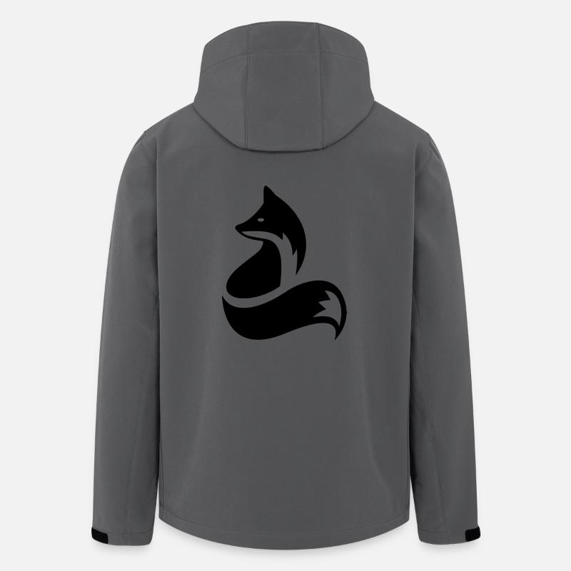 Fuchs - Recycelte Männer Softshell-Jacke von Stanley/Stella - Anthrazit