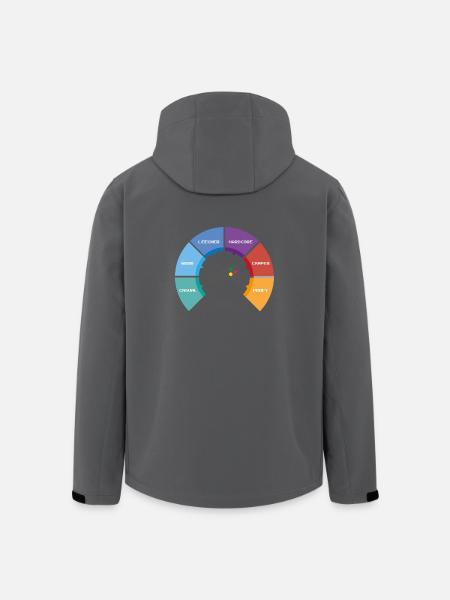 game wheel - Recycelte Männer Softshell-Jacke von Stanley/Stella - Anthrazit