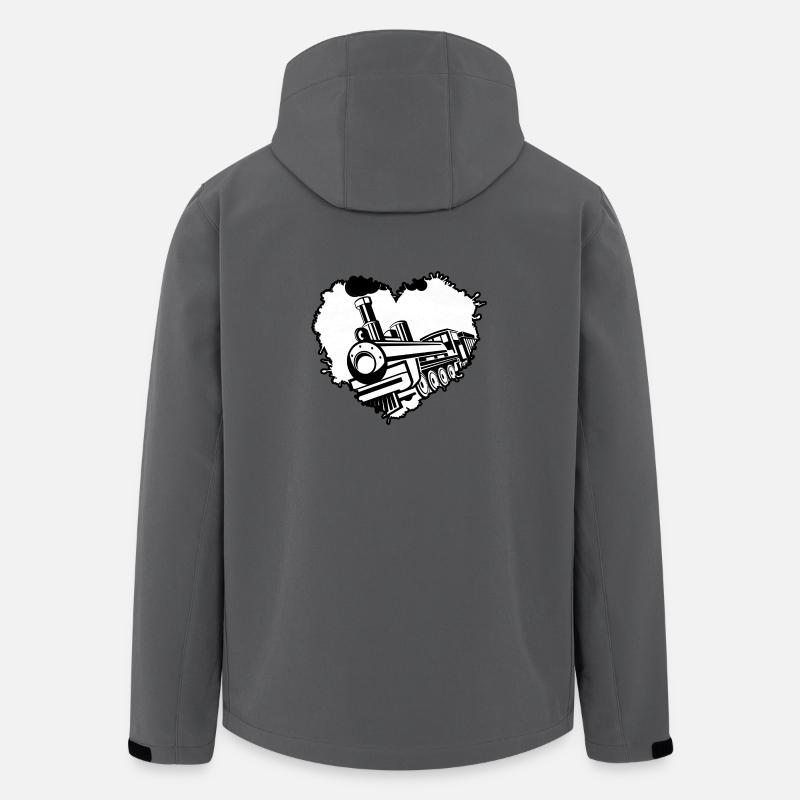 Conducteur de train Ouvrier ferroviaire - Veste softshell homme en polyester recyclé Stanley/Stella - charbon
