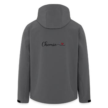 Chemie - Recycelte Männer Softshell-Jacke von Stanley/Stella - Anthrazit - Hinten - AI Model Male 185 light (185cm)
