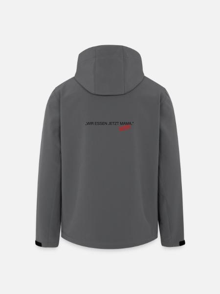 Satzzeichen Retten Leben Spruch - Recycelte Männer Softshell-Jacke von Stanley/Stella - Anthrazit