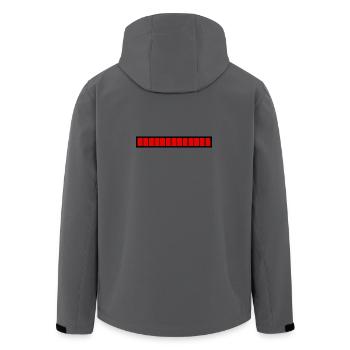 Rectangle loading bar Black Red (100%) - Men’s Recycled Softshell Jacket by Stanley/Stella - anthracite - Back - AI Model Male 185 light (185cm)