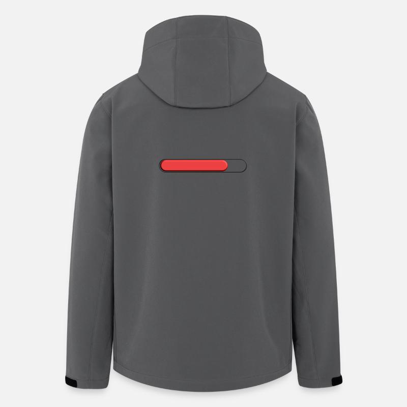 Average tonnage Red (three quarters) - Men’s Recycled Softshell Jacket by Stanley/Stella - anthracite