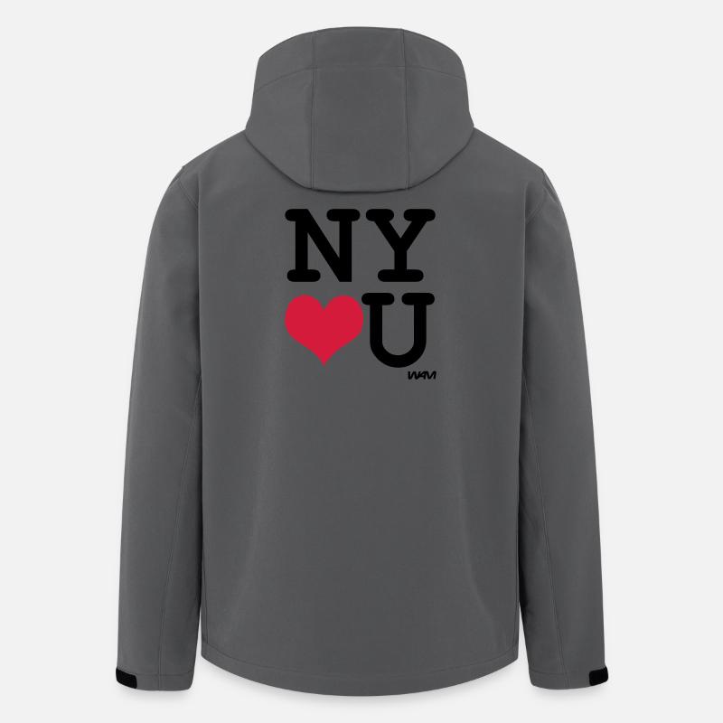 New York liebt Sie von wam - Recycelte Männer Softshell-Jacke von Stanley/Stella - Anthrazit