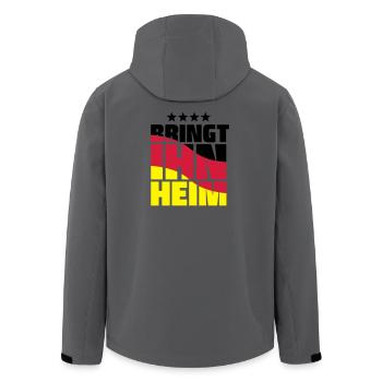 ramener à la maison! Trophée de la Coupe du Monde - Veste softshell homme en polyester recyclé Stanley/Stella - charbon - Dos - AI Model Male 185 light (185cm)