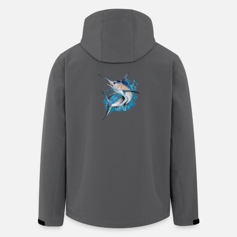 Speerfisch - Recycelte Männer Softshell-Jacke von Stanley/Stella - Anthrazit