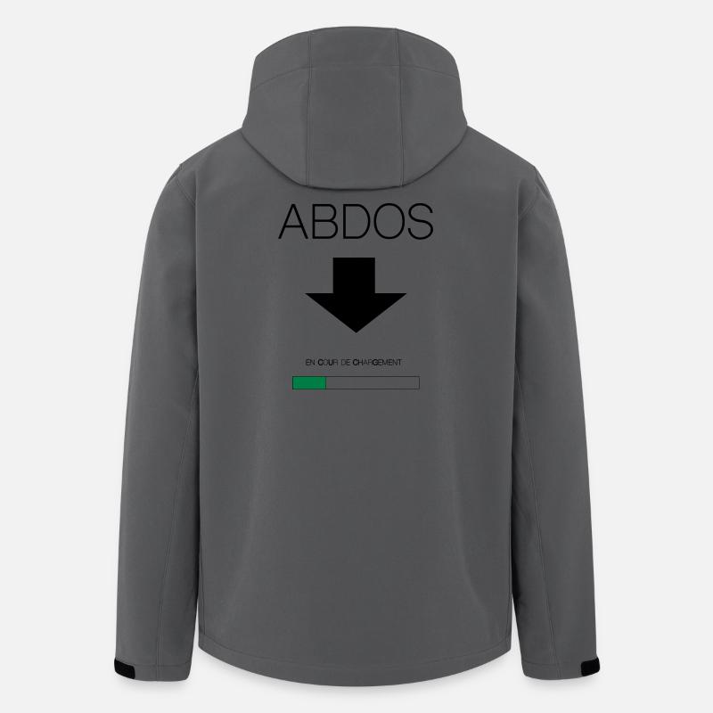 abdo - Veste softshell homme en polyester recyclé Stanley/Stella - charbon