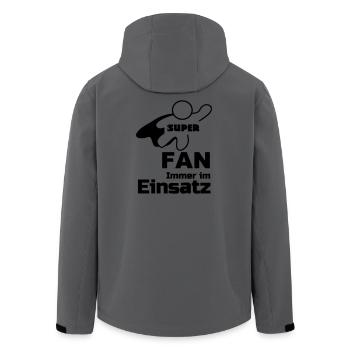 Super Fan Geschenk - Recycelte Männer Softshell-Jacke von Stanley/Stella - Anthrazit - Hinten - AI Model Male 185 light (185cm)