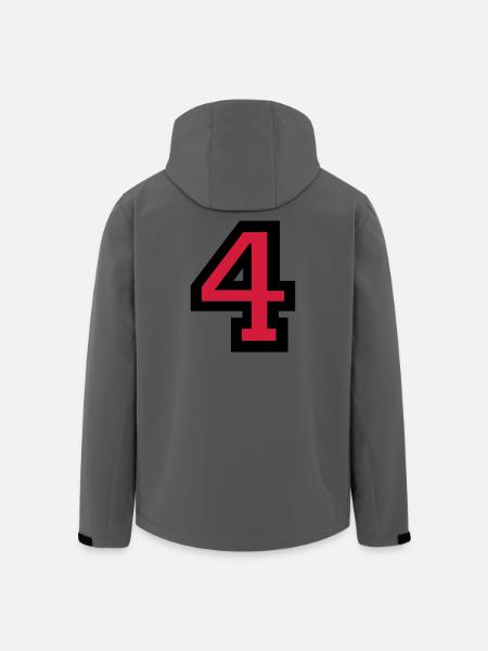 Numéro Quatre - Numéro 4 - Veste softshell homme en polyester recyclé Stanley/Stella - charbon