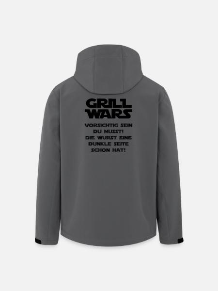 Grill Wars - Recycelte Männer Softshell-Jacke von Stanley/Stella - Anthrazit