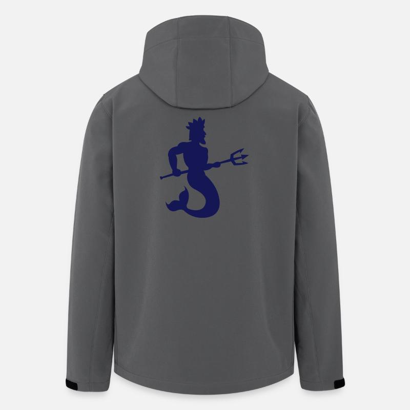 Water King with Trident - Men’s Recycled Softshell Jacket by Stanley/Stella - anthracite