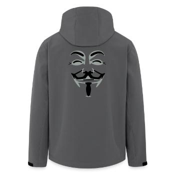 anonymus_vektor_2farb - Veste softshell homme en polyester recyclé Stanley/Stella - charbon - Dos - AI Model Male 185 light (185cm)