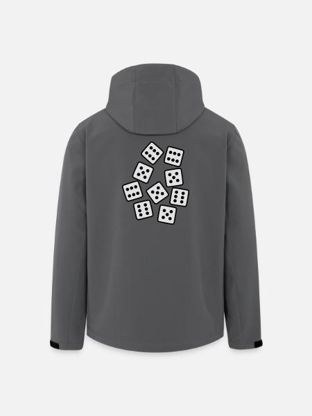 Dice - 50 ans d'anniversaire - Veste softshell homme en polyester recyclé Stanley/Stella - charbon