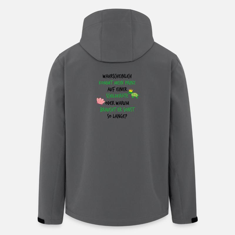 Prinzessin Prinzessinnenshirt Geschenkidee Krone - Recycelte Männer Softshell-Jacke von Stanley/Stella - Anthrazit