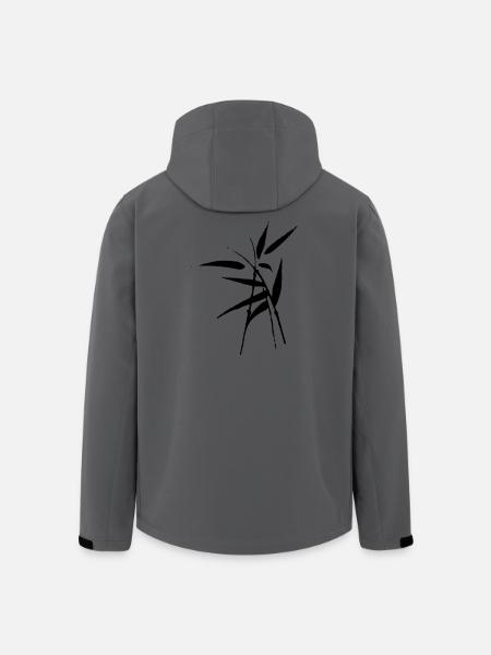 Bambus - Recycelte Männer Softshell-Jacke von Stanley/Stella - Anthrazit
