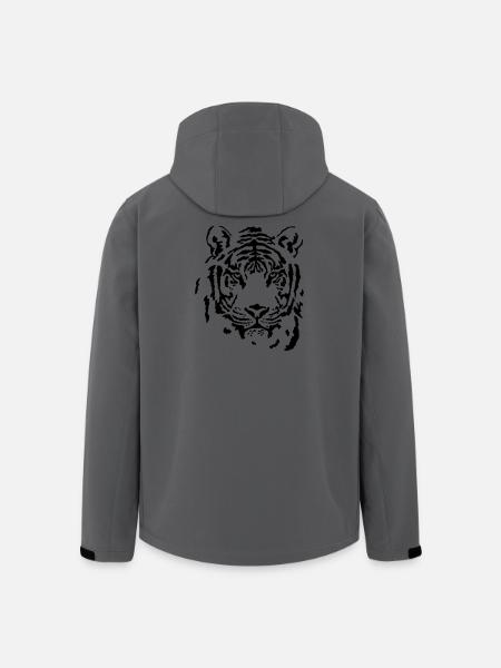 tiger - Men’s Recycled Softshell Jacket by Stanley/Stella - anthracite