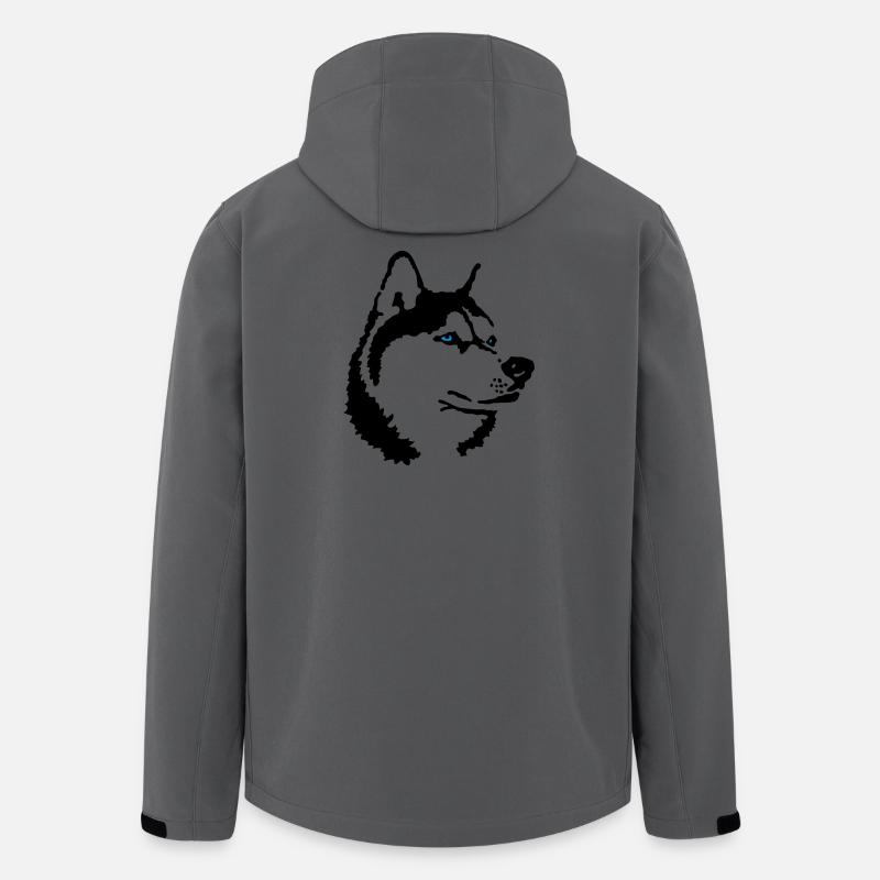 Husky - Recycelte Männer Softshell-Jacke von Stanley/Stella - Anthrazit