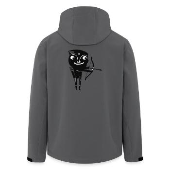 Sagittarius - Men’s Recycled Softshell Jacket by Stanley/Stella - anthracite - Back - AI Model Male 185 light (185cm)
