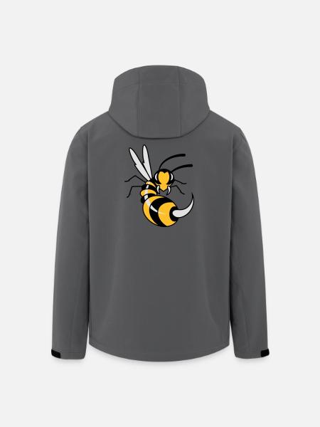 Wasp with giant sting - Men’s Recycled Softshell Jacket by Stanley/Stella - anthracite