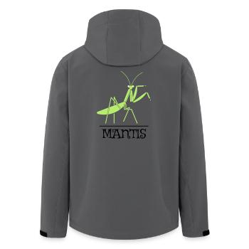Gottesanbeterin – Illustration für Naturfreunde - Recycelte Männer Softshell-Jacke von Stanley/Stella - Anthrazit - Hinten - AI Model Male 185 light (185cm)