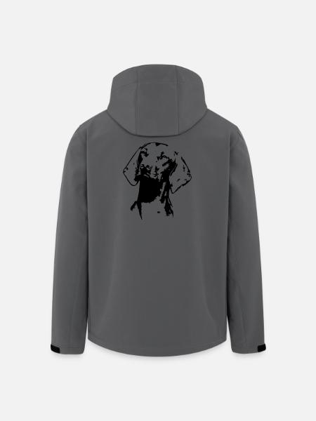Magyar Vizsla head - Men’s Recycled Softshell Jacket by Stanley/Stella - anthracite