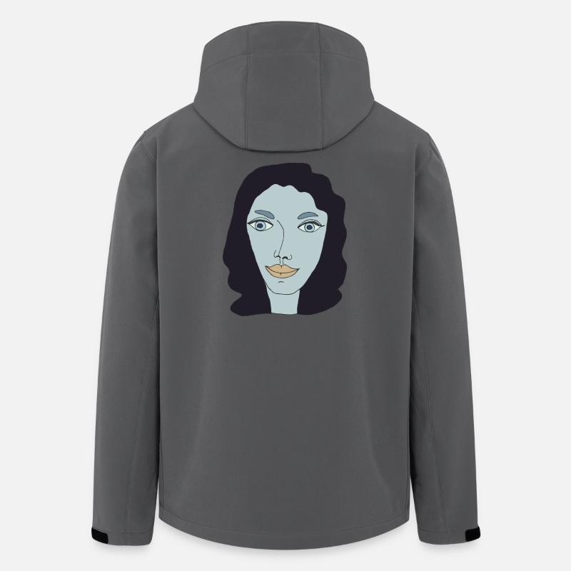 lady artwork - Men’s Recycled Softshell Jacket by Stanley/Stella - anthracite