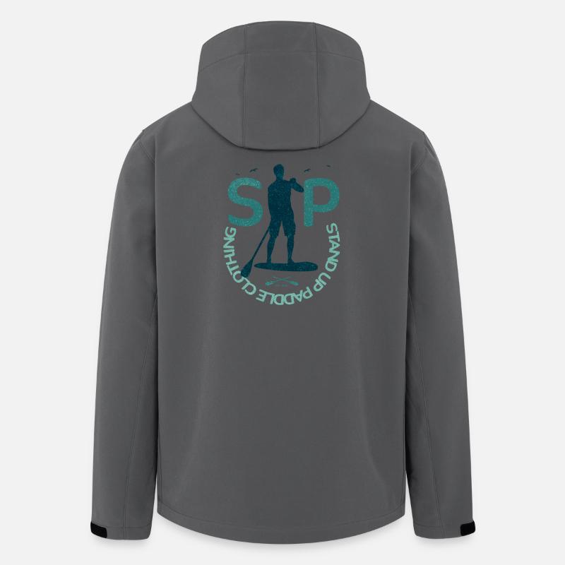 Stand Up Paddle – Clothing Logo - Recycelte Männer Softshell-Jacke von Stanley/Stella - Anthrazit