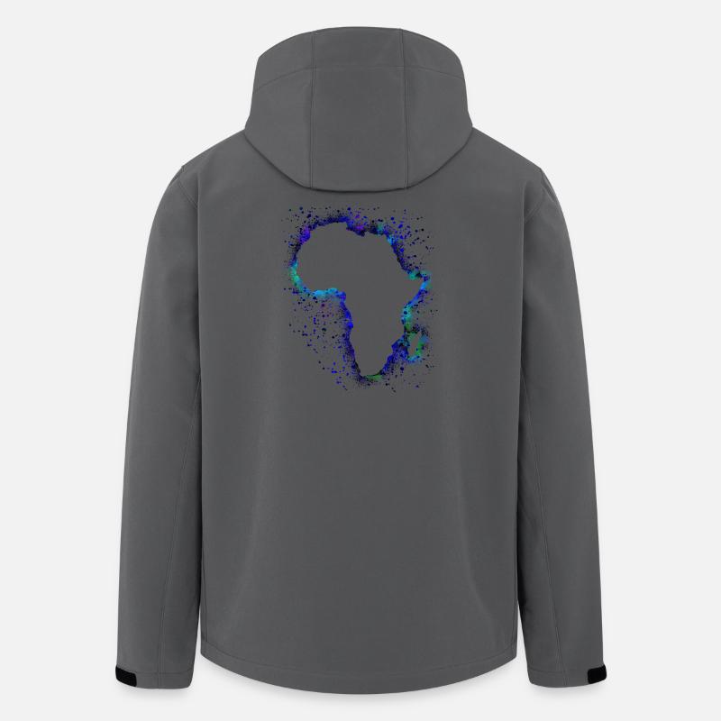 Afrika - Recycelte Männer Softshell-Jacke von Stanley/Stella - Anthrazit