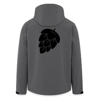Hopfen für Bier - Recycelte Männer Softshell-Jacke von Stanley/Stella - Anthrazit - Hinten - AI Model Male 185 light (185cm)