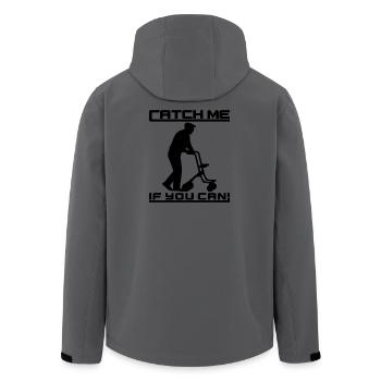 Catch Me If You Can - Pensioners - Men’s Recycled Softshell Jacket by Stanley/Stella - anthracite - Back - AI Model Male 185 light (185cm)
