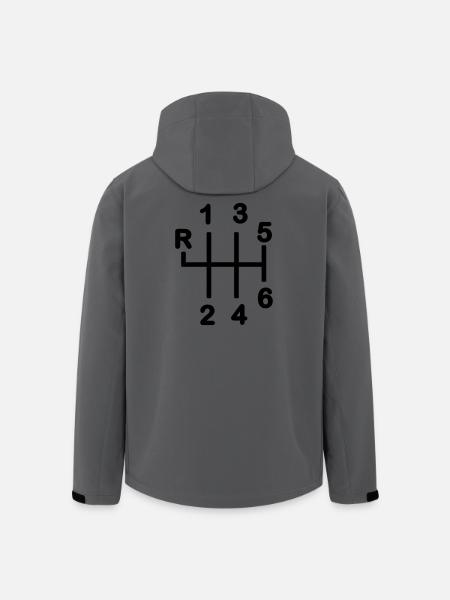 Boîte de vitesses 6 vitesses - Veste softshell homme en polyester recyclé Stanley/Stella - charbon