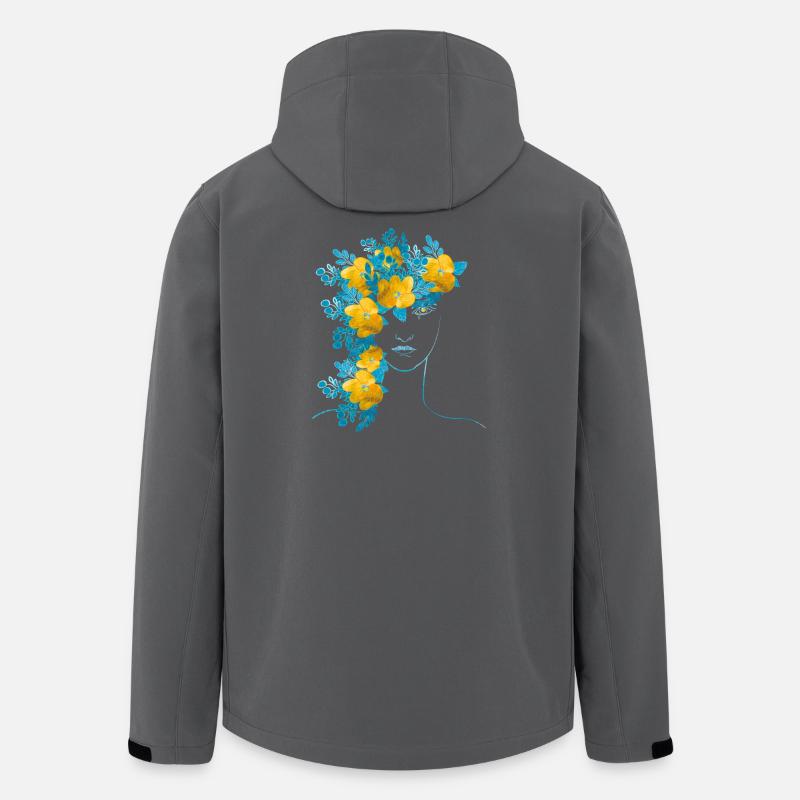 Ukraine Frieden - Recycelte Männer Softshell-Jacke von Stanley/Stella - Anthrazit