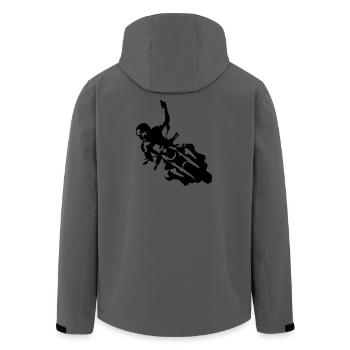 Nakedbike900 - Veste softshell homme en polyester recyclé Stanley/Stella - charbon - Dos - AI Model Male 185 light (185cm)
