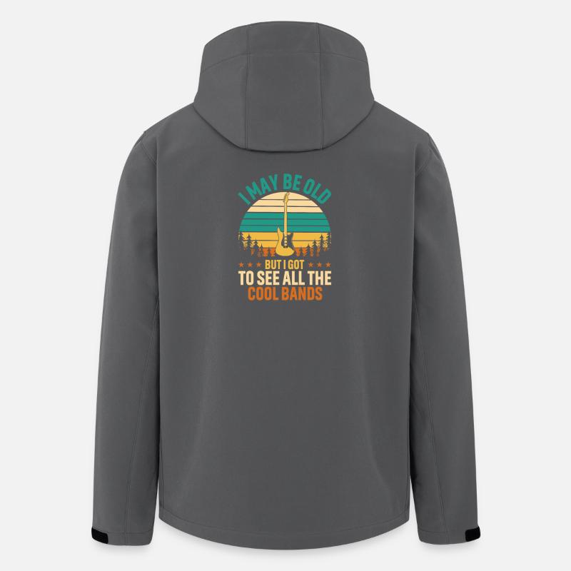 Gitarre und Nature Sunset Vibe - Recycelte Männer Softshell-Jacke von Stanley/Stella - Anthrazit
