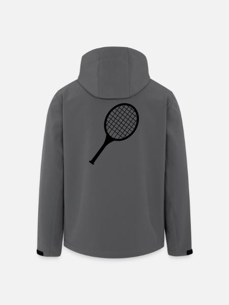 Badminton racket logo - Men’s Recycled Softshell Jacket by Stanley/Stella - anthracite