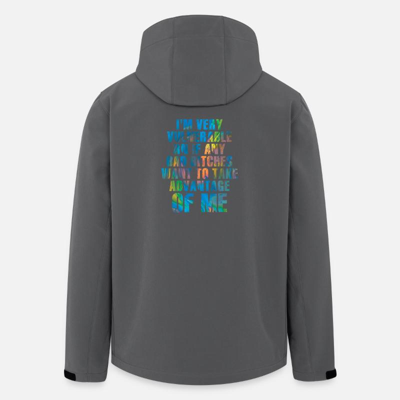 I'm Very Vulnerable RN - Recycelte Männer Softshell-Jacke von Stanley/Stella - Anthrazit