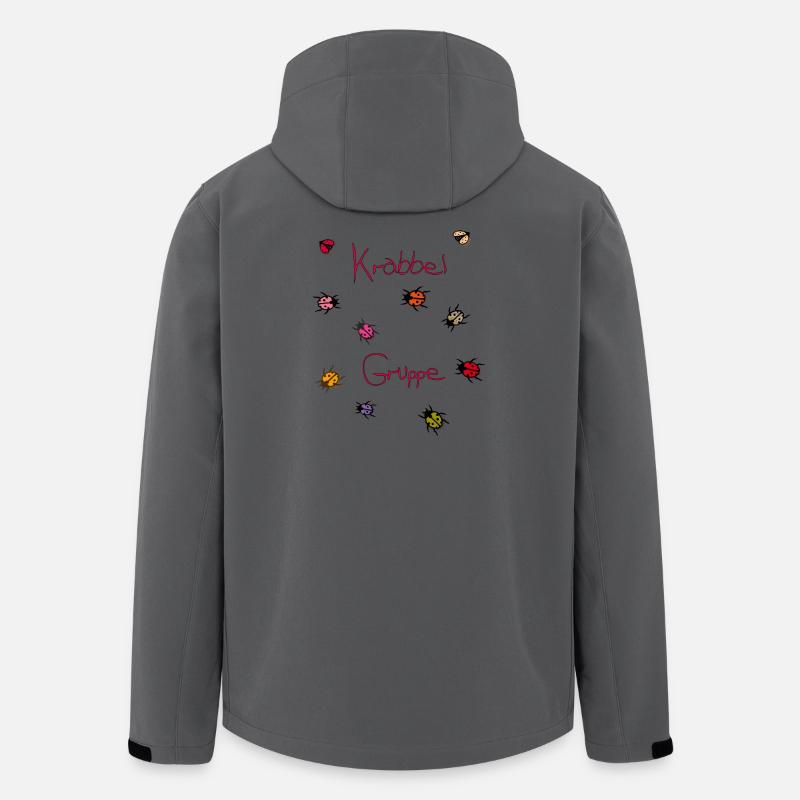 Krabbelgruppe, Kindergarten - Recycelte Männer Softshell-Jacke von Stanley/Stella - Anthrazit
