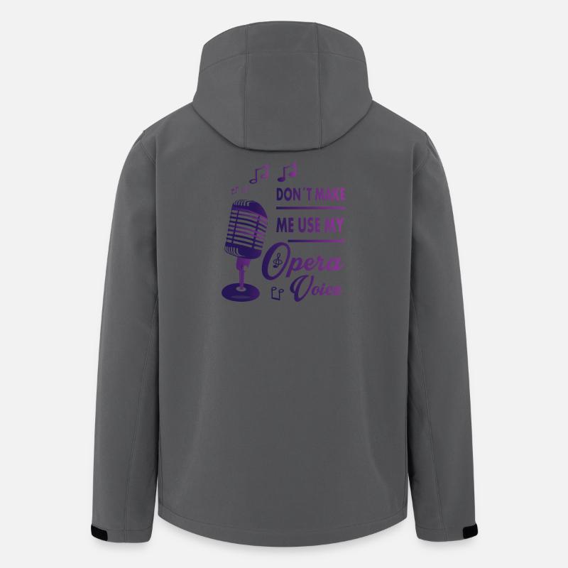 Ma voix d’opéra - Veste softshell homme en polyester recyclé Stanley/Stella - charbon