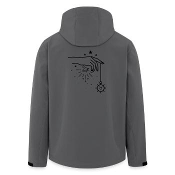 Stierkreis-Astrologie - Recycelte Männer Softshell-Jacke von Stanley/Stella - Anthrazit - Hinten - AI Model Male 185 light (185cm)