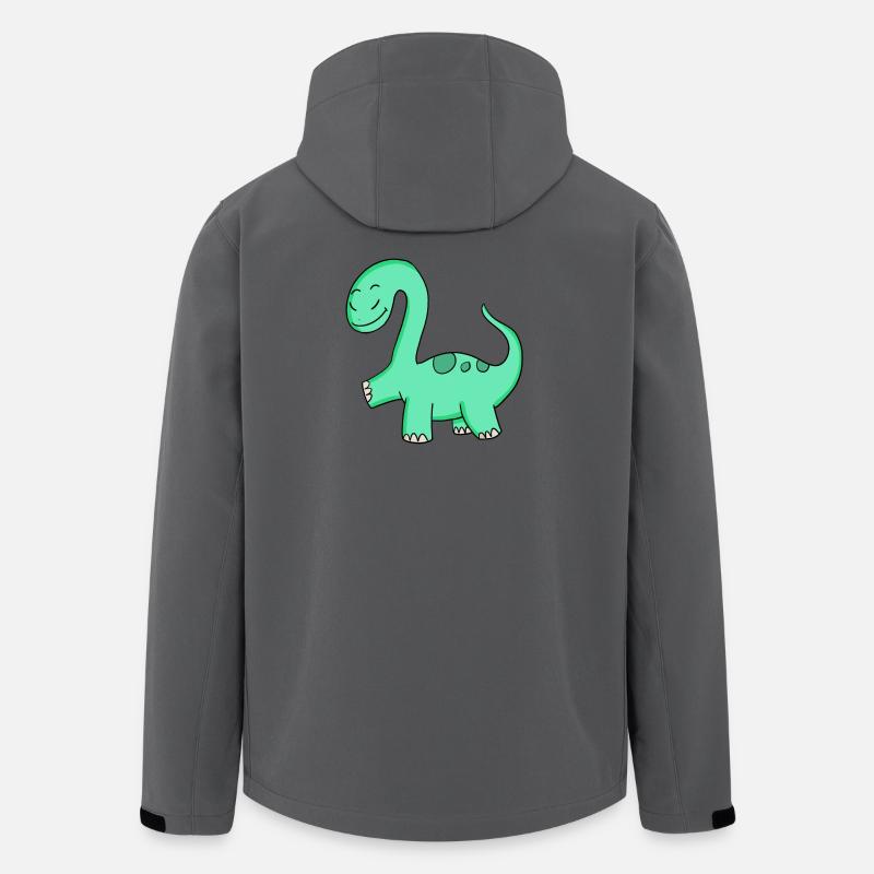 Dinosaur motif - Men’s Recycled Softshell Jacket by Stanley/Stella - anthracite