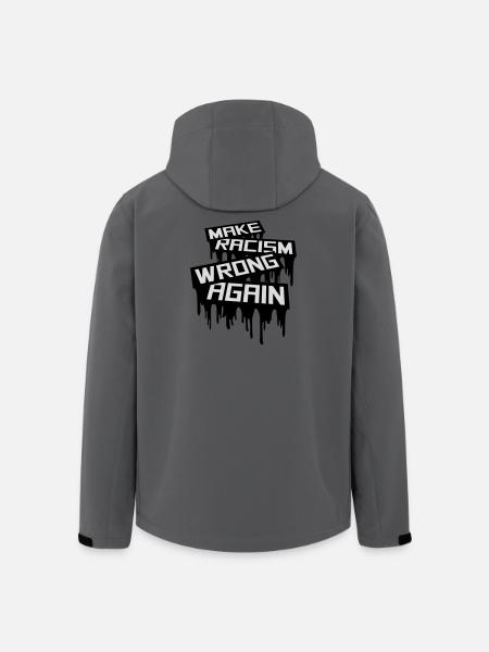 make racism wrong again - Men’s Recycled Softshell Jacket by Stanley/Stella - anthracite