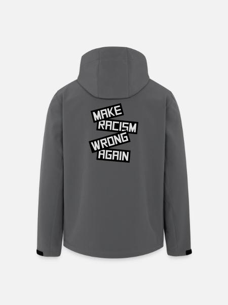 make racism wrong again - Men’s Recycled Softshell Jacket by Stanley/Stella - anthracite